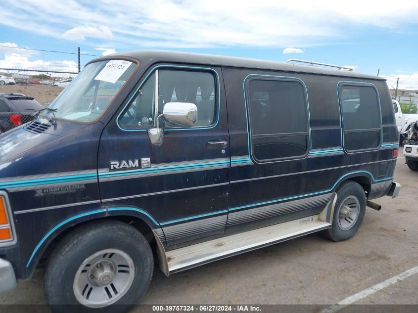 1990 Dodge Ram Van B150 VIN: 2B6GB11Y1LK706906 Lot: 39757324