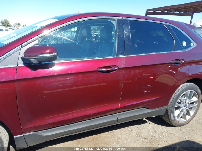 2017 Ford Edge Titanium VIN: 2FMPK3K91HBB89379 Lot: 39757333