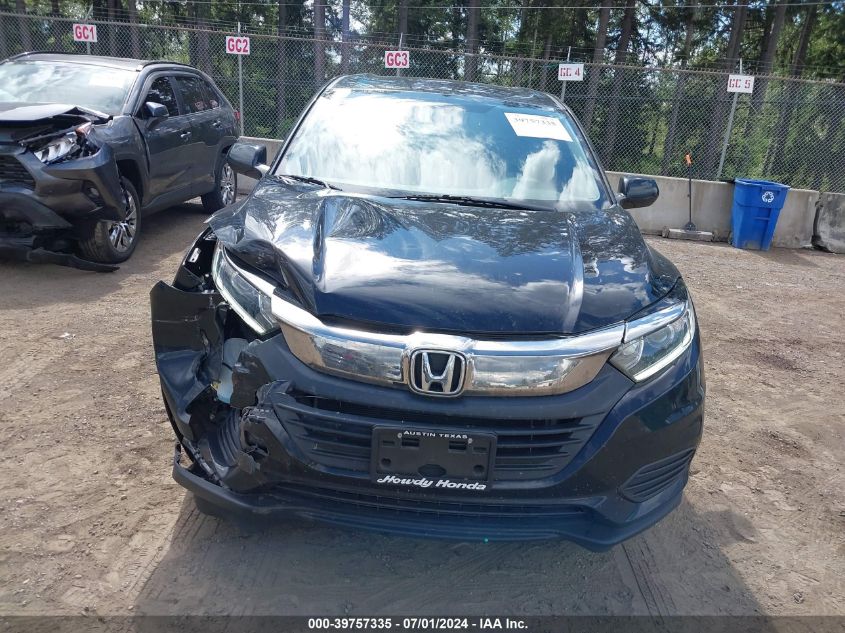 2022 Honda Hr-V 2Wd Lx VIN: 3CZRU5H37NM703665 Lot: 39757335