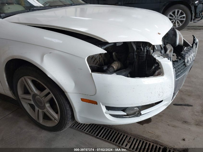 2007 Audi A4 2.0T VIN: WAUAF78E77A022204 Lot: 39757374