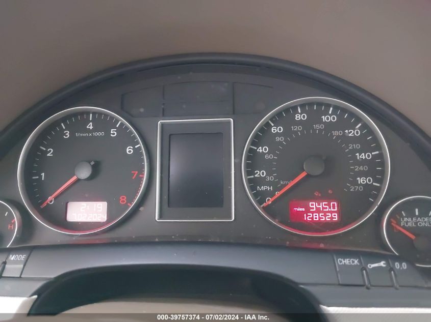 2007 Audi A4 2.0T VIN: WAUAF78E77A022204 Lot: 39757374