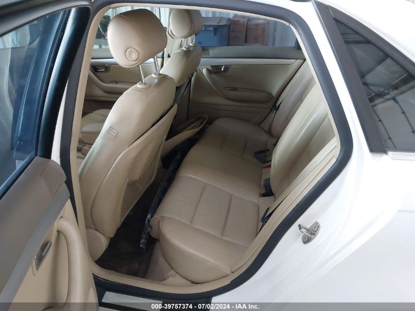 2007 Audi A4 2.0T VIN: WAUAF78E77A022204 Lot: 39757374