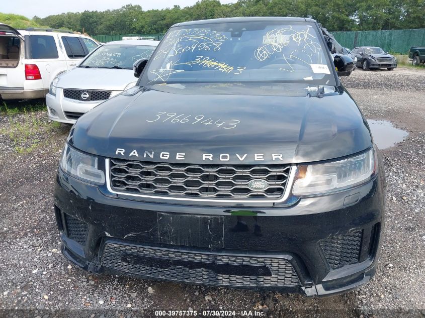 2019 Land Rover Range Rover Sport Hse VIN: SALWR2RV2KA826199 Lot: 39757375