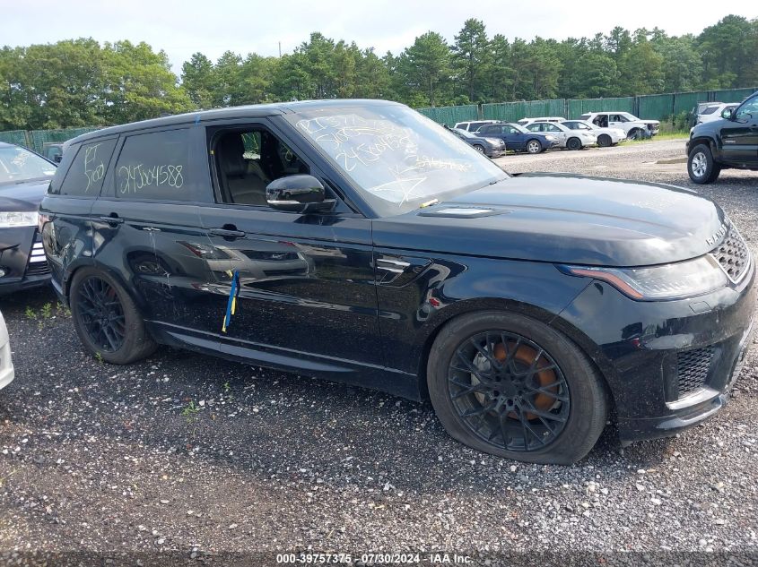 2019 Land Rover Range Rover Sport Hse VIN: SALWR2RV2KA826199 Lot: 39757375