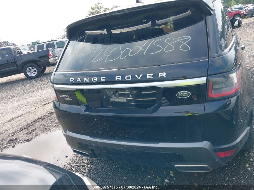 2019 Land Rover Range Rover Sport Hse VIN: SALWR2RV2KA826199 Lot: 39757375