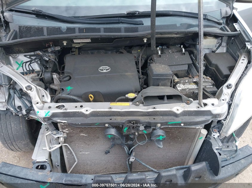 2012 Toyota Sienna Le 7 Passenger VIN: 5TDJK3DC1CS037631 Lot: 39757501