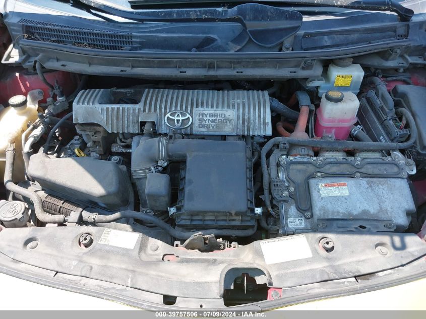 2012 Toyota Prius VIN: JTDKN3DU5C5427402 Lot: 39757506