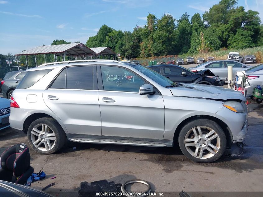 2015 Mercedes-Benz Ml 350 4Matic VIN: 4JGDA5HB6FA572612 Lot: 39757529