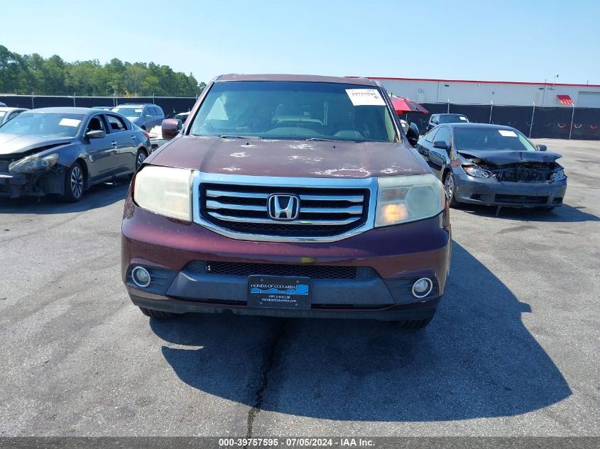 2013 Honda Pilot Ex-L VIN: 5FNYF3H58DB032916 Lot: 39757595