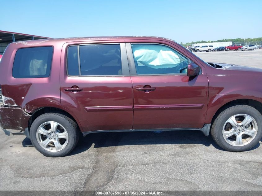 2013 Honda Pilot Ex-L VIN: 5FNYF3H58DB032916 Lot: 39757595