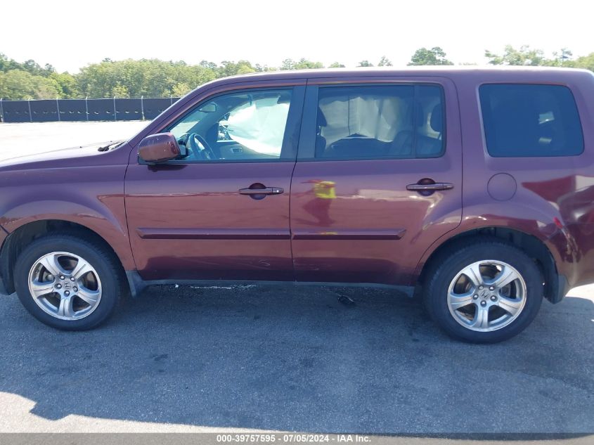 2013 Honda Pilot Ex-L VIN: 5FNYF3H58DB032916 Lot: 39757595