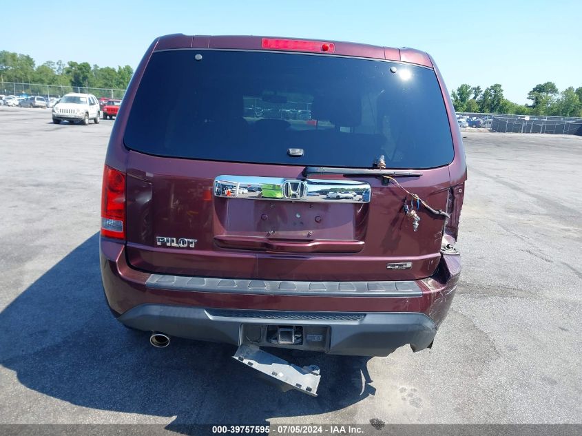 2013 Honda Pilot Ex-L VIN: 5FNYF3H58DB032916 Lot: 39757595