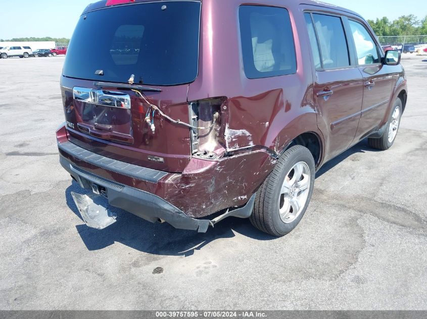 2013 Honda Pilot Ex-L VIN: 5FNYF3H58DB032916 Lot: 39757595