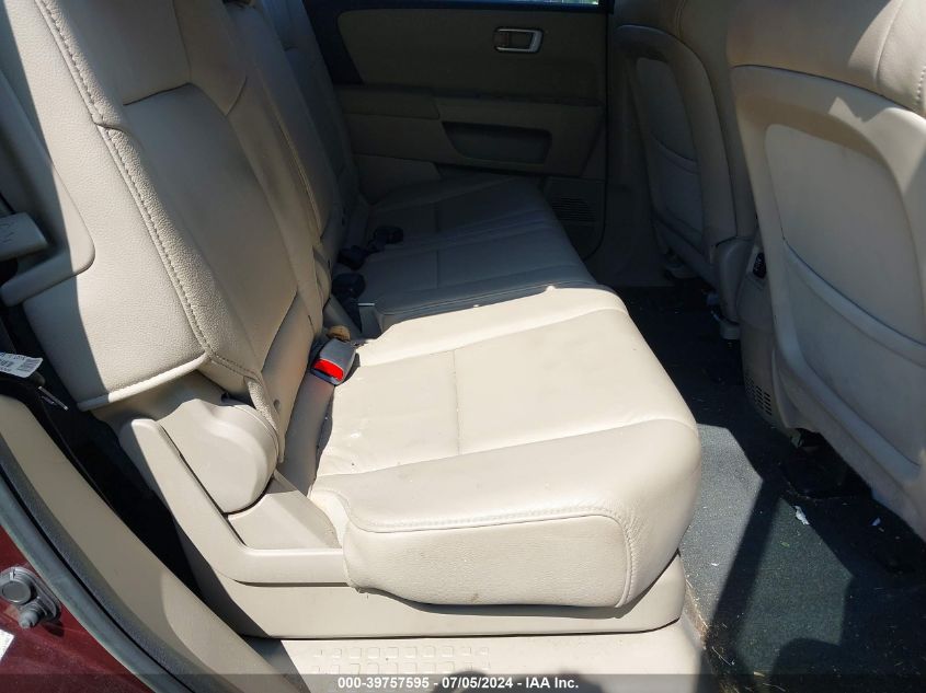 2013 Honda Pilot Ex-L VIN: 5FNYF3H58DB032916 Lot: 39757595