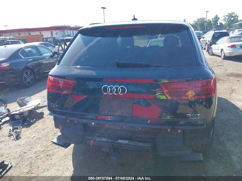 2018 Audi Q7 3.0T Premium VIN: WA1VABF78JD009911 Lot: 39757594