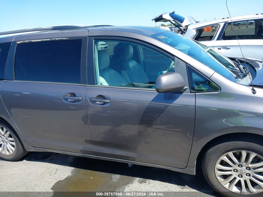 2012 Toyota Sienna Xle V6 8 Passenger VIN: 5TDYK3DC7CS268631 Lot: 39757598