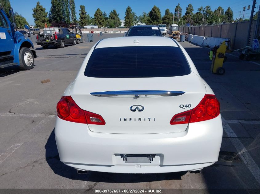 2015 Infiniti Q40 VIN: JN1CV6AP1FM580912 Lot: 39757657