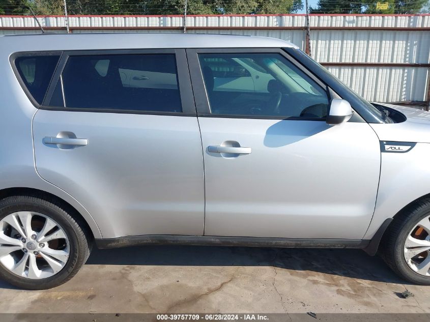 2016 Kia Soul + VIN: KNDJP3A55G7871425 Lot: 39757709