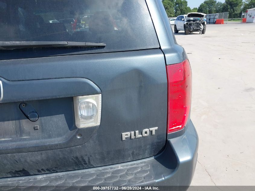 2003 Honda Pilot Ex VIN: 2HKYF18413H622600 Lot: 39757732