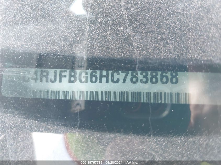 2017 Jeep Grand Cherokee Limited 4X4 VIN: 1C4RJFBG6HC783868 Lot: 39757765