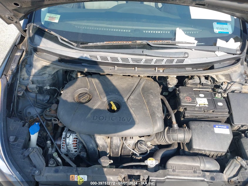 2012 Hyundai Elantra Gls (Ulsan Plant) VIN: KMHDH4AE5CU453955 Lot: 39757772