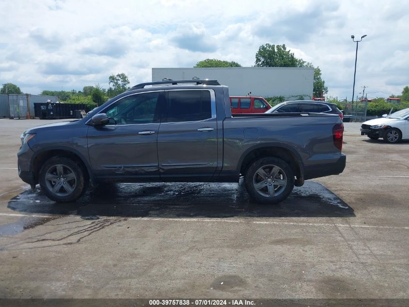 2022 Honda Ridgeline Rtl-E VIN: 5FPYK3F78NB027725 Lot: 39757838