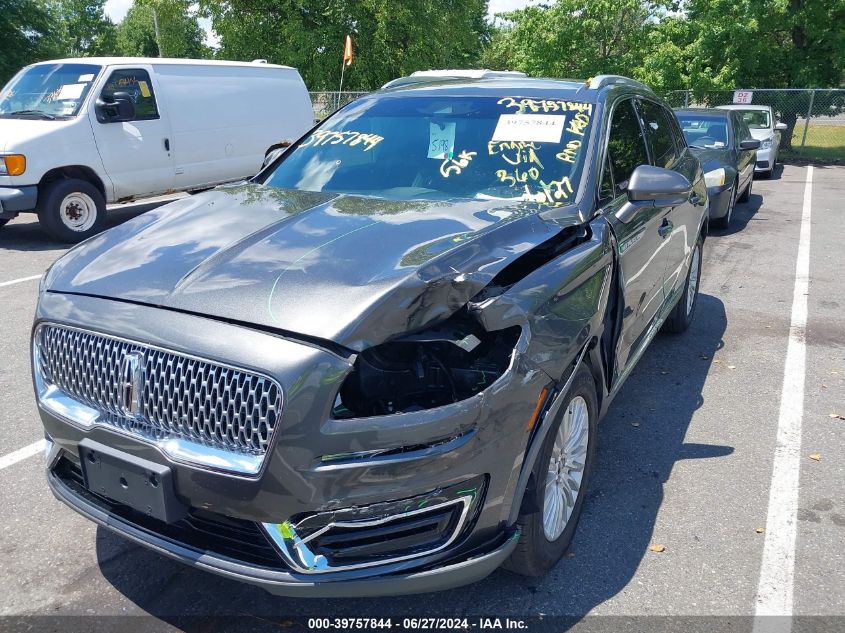 2019 Lincoln Nautilus Standard VIN: 2LMPJ6J94KBL28406 Lot: 39757844