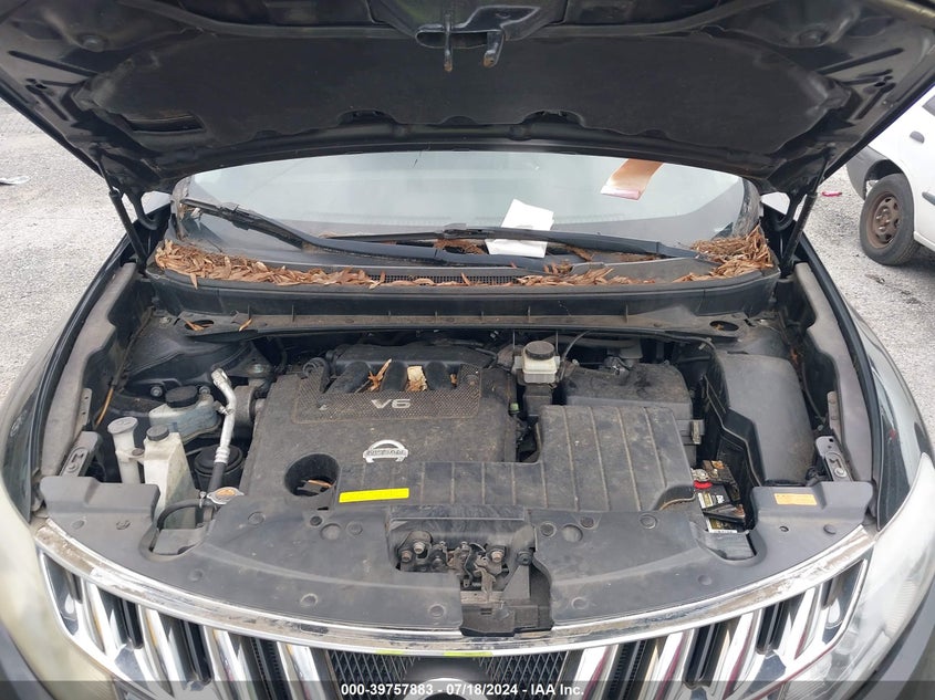 2010 Nissan Murano Sl VIN: JN8AZ1MW6AW129071 Lot: 39757883