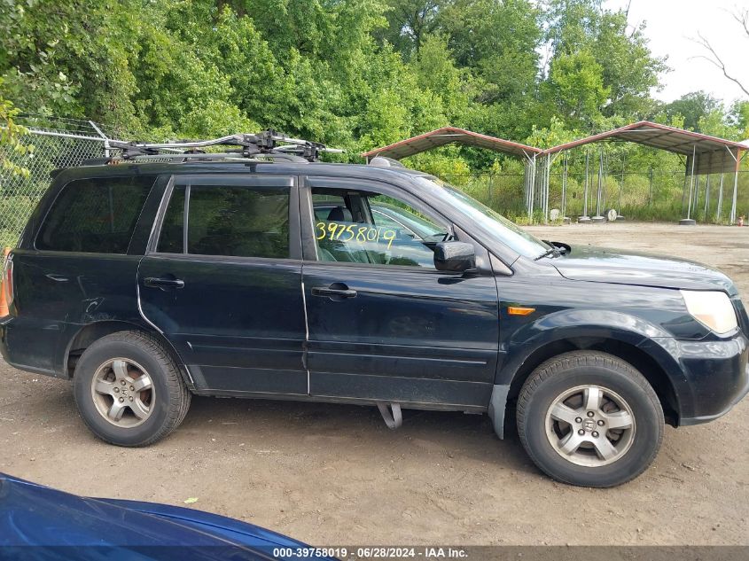 2006 Honda Pilot Ex VIN: 5FNYF18706B014497 Lot: 39758019