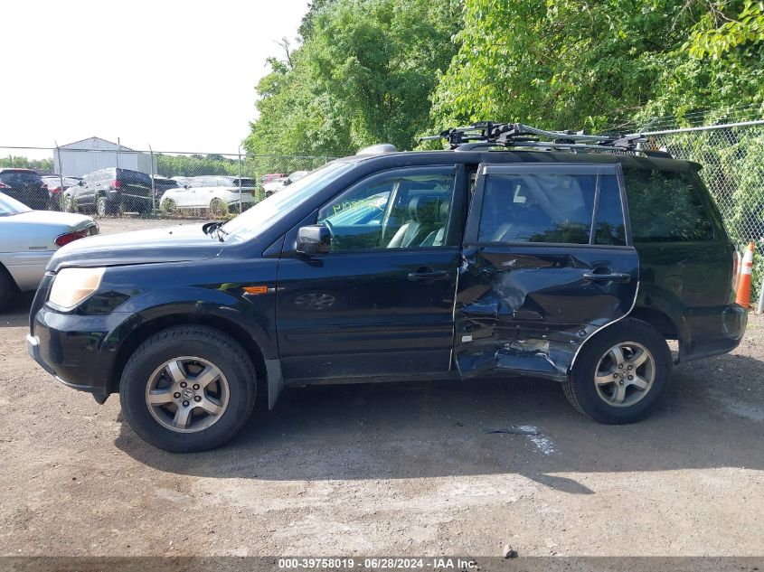 2006 Honda Pilot Ex VIN: 5FNYF18706B014497 Lot: 39758019