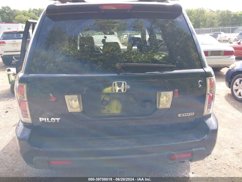 2006 Honda Pilot Ex VIN: 5FNYF18706B014497 Lot: 39758019