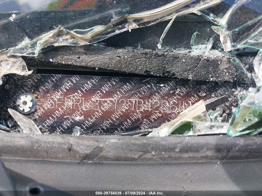 2007 Honda Odyssey Ex-L VIN: 5FNRL38737B420641 Lot: 39758039