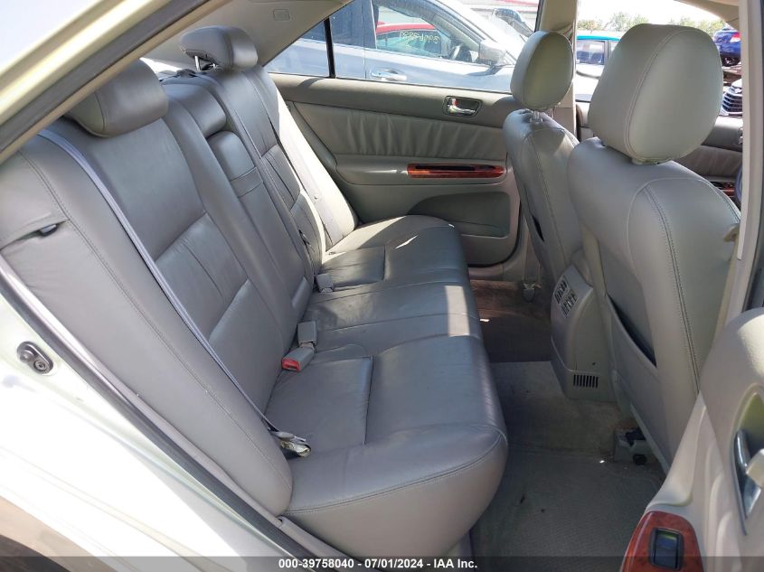 2003 Toyota Camry Xle V6 VIN: JTDBF30K030149443 Lot: 39758040