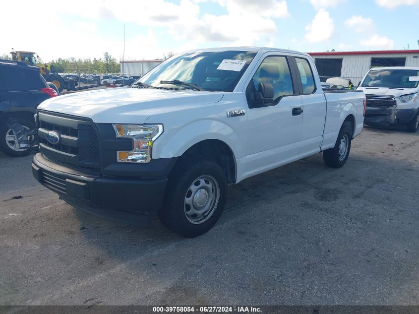 2017 Ford F-150 Super Cab VIN: 1FTEX1C86HFC17957 Lot: 39758054