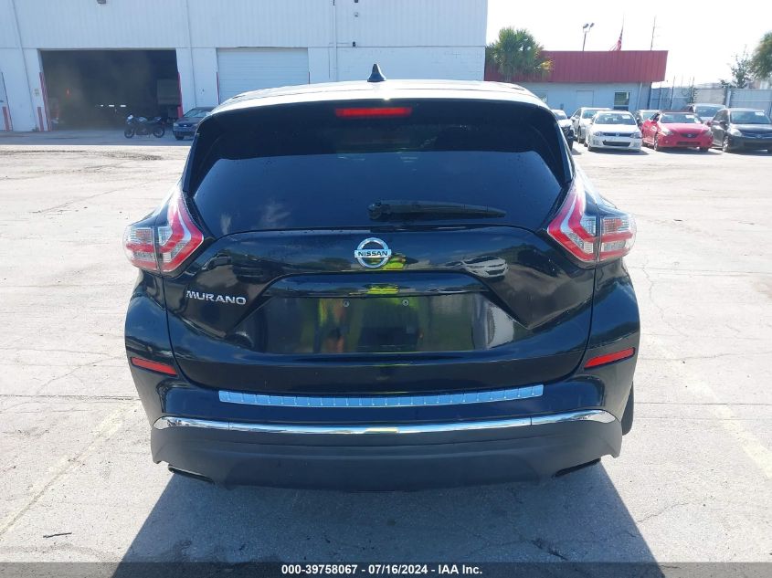 2016 Nissan Murano S VIN: 5N1AZ2MG4GN150926 Lot: 39758067