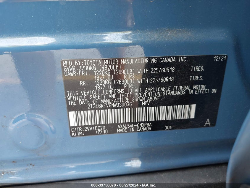 2022 TOYOTA RAV4 HYBRID XSE - 2T3E6RFV6NW030036