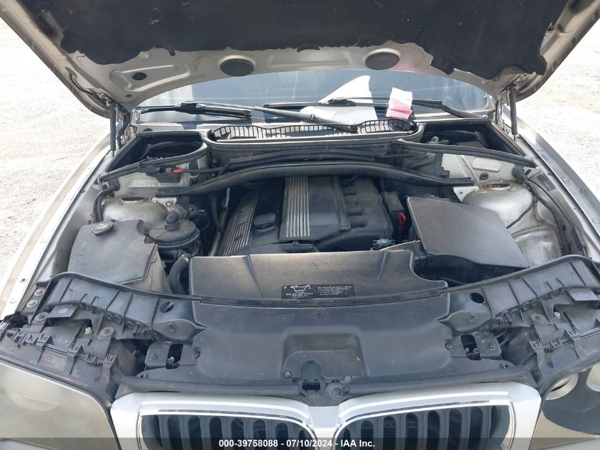 2004 BMW X3 3.0I VIN: WBXPA93454WA61772 Lot: 39758088