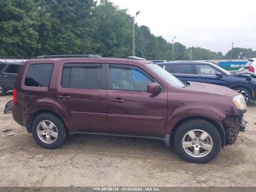 2011 Honda Pilot Ex-L VIN: 5FNYF3H5XBB047060 Lot: 39758125
