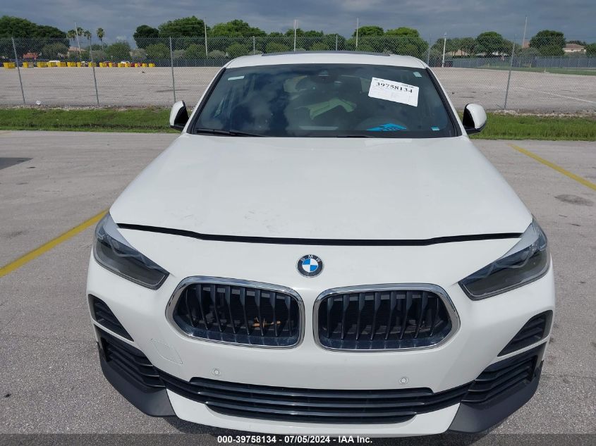 2021 BMW X2 Sdrive28I VIN: WBXYH9C08M5S50612 Lot: 39758134