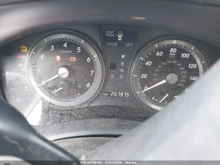 2009 Lexus Es 350 VIN: JTHBJ46G492327647 Lot: 39758184