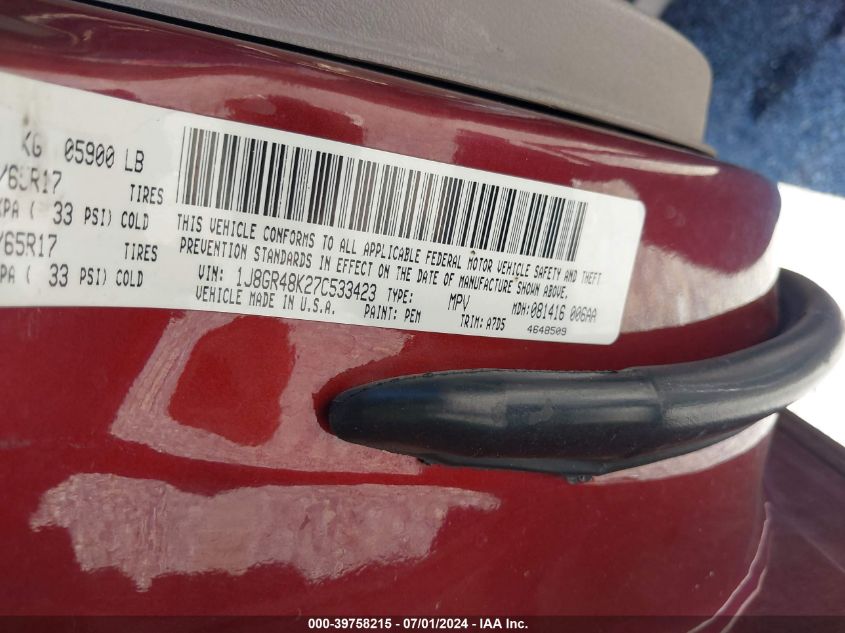 2005 Jeep Grand Cherokee Limited VIN: 1J4HR58285C679852 Lot: 39758215