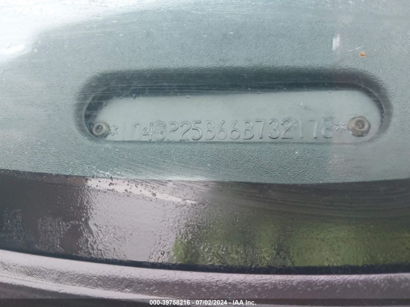 2006 Dodge Caravan Se VIN: 1D4GP25B66B732178 Lot: 39758216