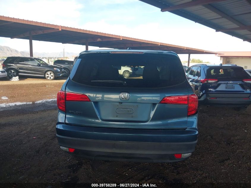 2016 Honda Pilot Exl VIN: 5FNYF5H88GB005001 Lot: 39758289