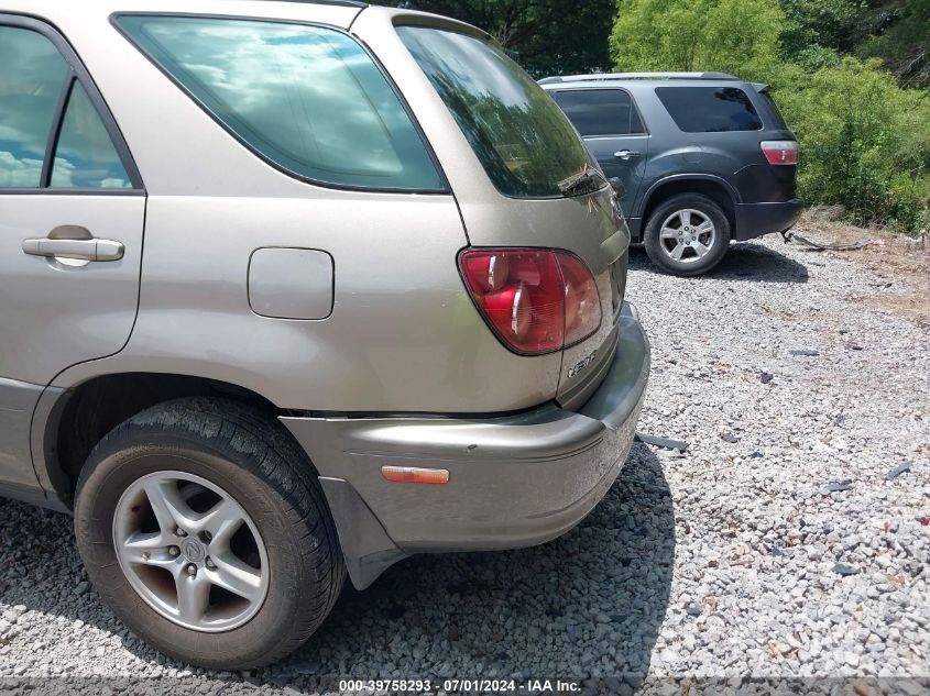 1999 Lexus Rx 300 VIN: JT6GF10U9X0019301 Lot: 39758293