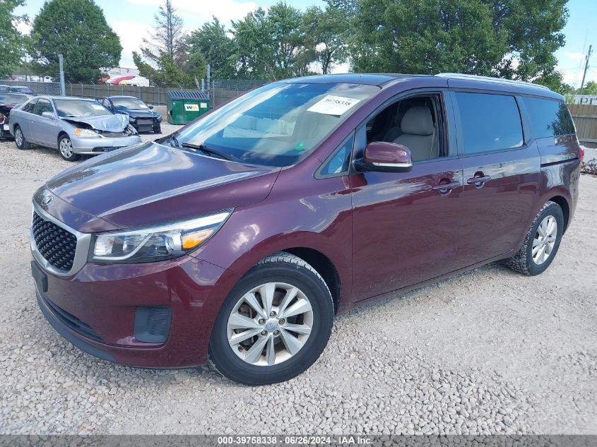 KNDMB5C16G6182274 2016 Kia Sedona Lx