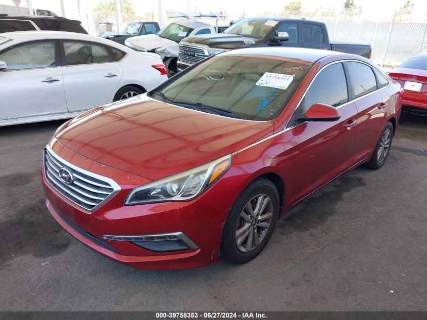 2015 Hyundai Sonata Se VIN: 5NPE24AF5FH168755 Lot: 39758353