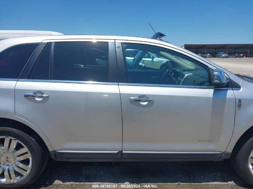 2010 Lincoln Mkx VIN: 2LMDJ8JC7ABJ02563 Lot: 39758357