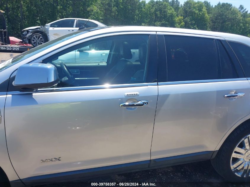 2010 Lincoln Mkx VIN: 2LMDJ8JC7ABJ02563 Lot: 39758357