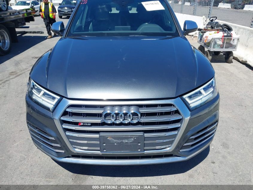 2018 Audi Sq5 3.0T Premium Plus VIN: WA1A4AFY6J2194853 Lot: 39758362