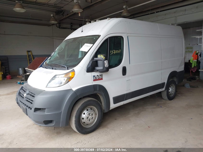 2018 Ram Promaster 1500 High Roof 136 Wb VIN: 3C6TRVBGXJE158114 Lot: 39758369